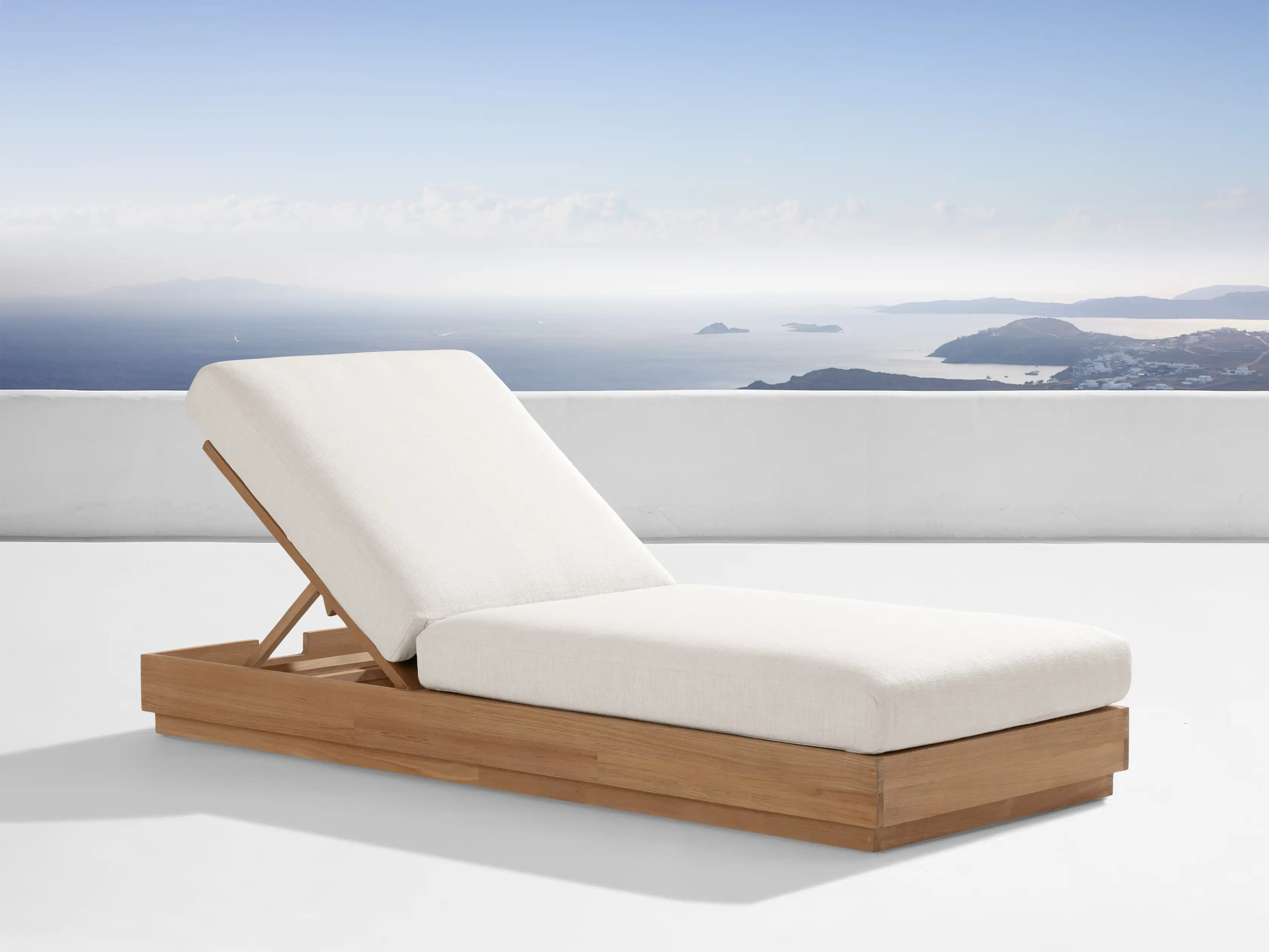 Bal Harbour Outdoor Teak Chaise | Arhaus