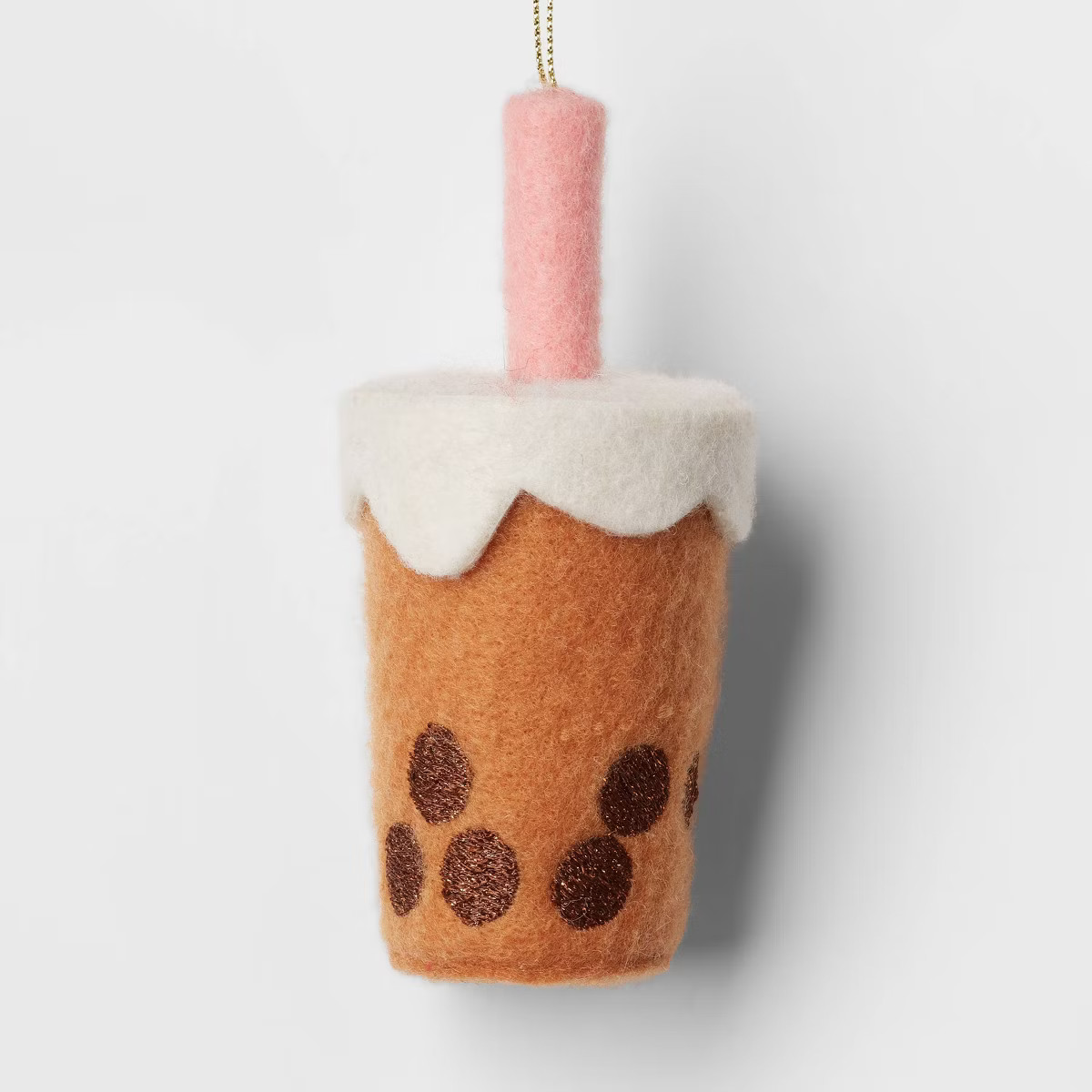 Felt Bubble Tea Christmas Tree Ornament Brown - Wondershop™ | Target