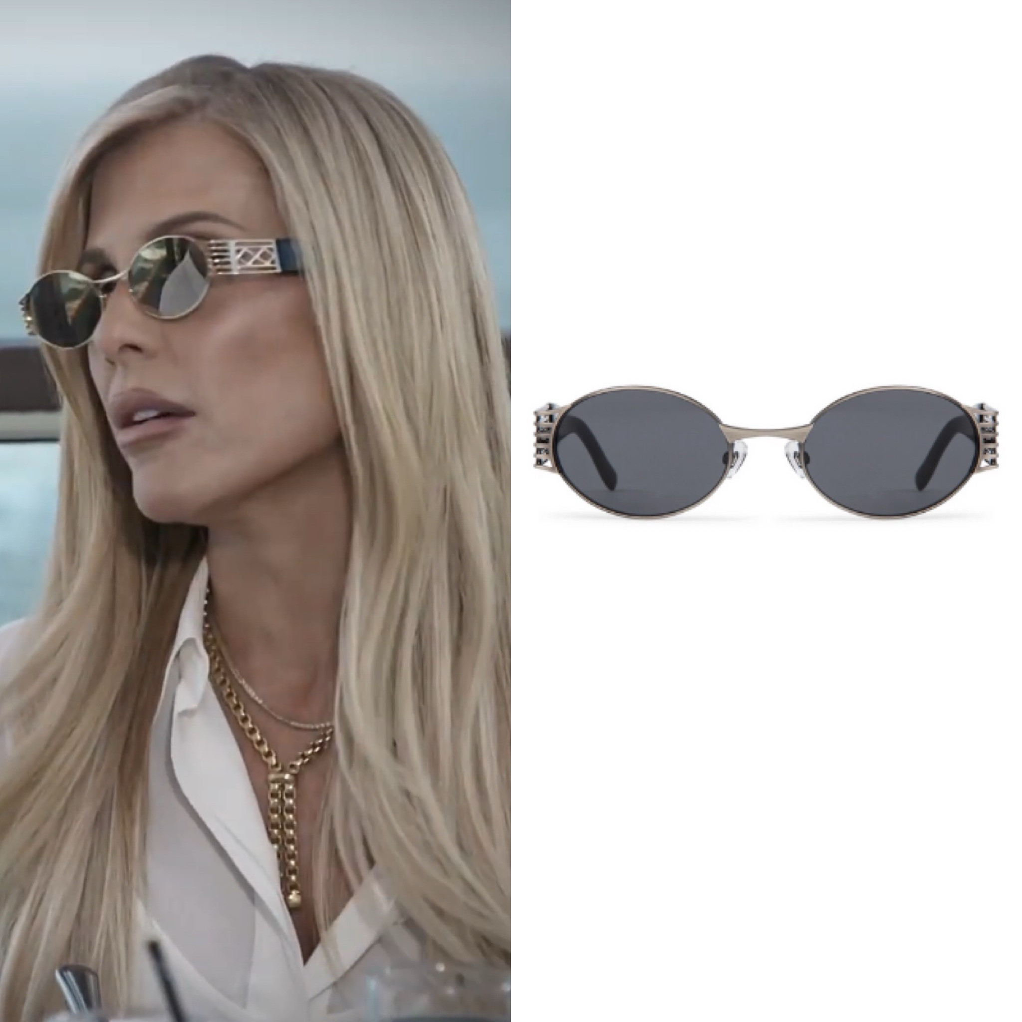 Tracy Tutor’s Black Oval Sunglassess