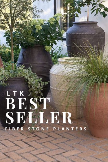 Love these fiber stone outdoor planters! Best seller on my LTK this week! 

#outdoor #planter #backyard #patio #honedecor 

#LTKHome #LTKStyleTip #LTKSaleAlert