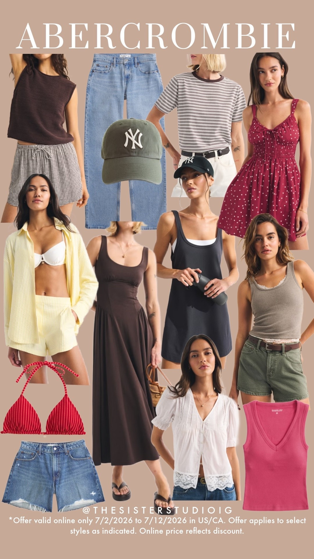 New Abercrombie!

*Offer valid online only 7/2/2026 to 7/12/2026 in US/CA. Offer applies to select styles as indicated. Online price reflects