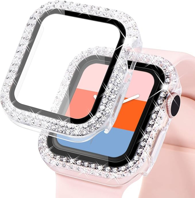 KADES Compatible for Bling Apple Watch Protective Case with Built-in Screen Protector for Apple W... | Amazon (US)
