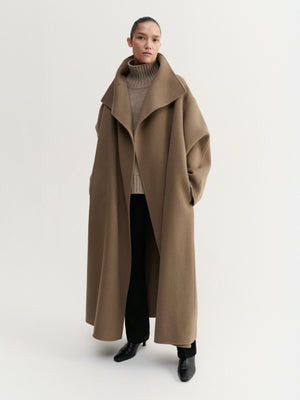 Kaity Doublé Coat, tan | Almada Label