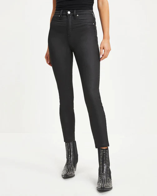 Brooke Mid Rise Stretch Crop Skinny Jeans - Black | VICI