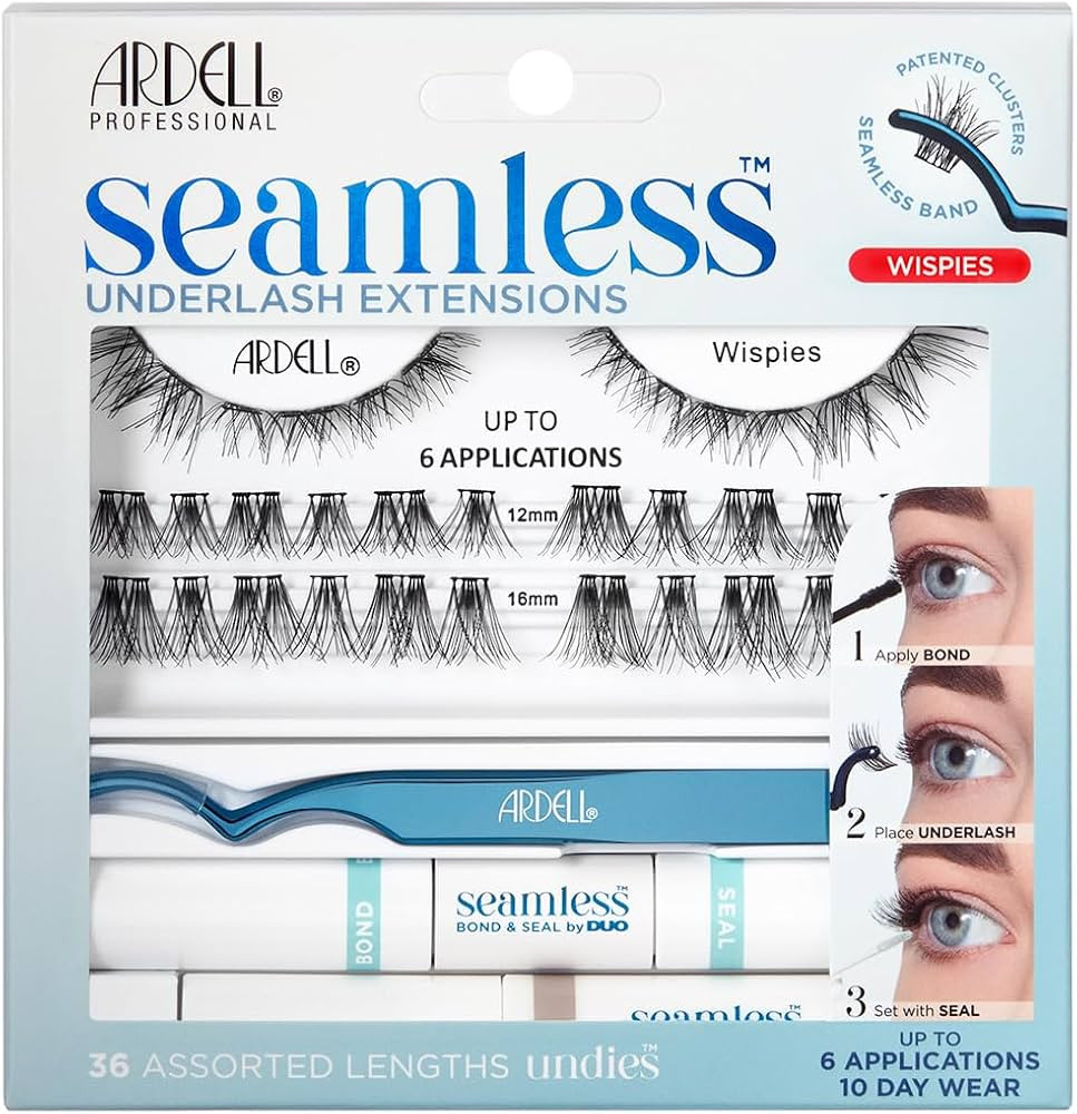Ardell Seamless Eyelash Extension Kit, Wispies - Customizable DIY Lash Clusters, Includes Bond & ... | Amazon (US)