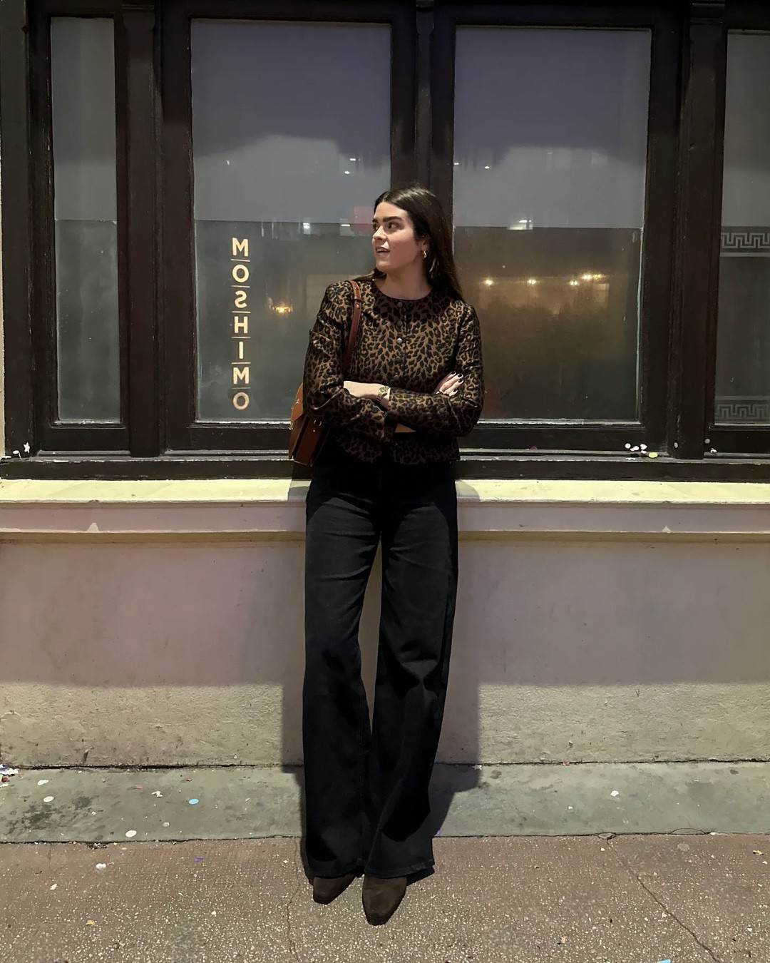 A week of wearing Sezane autumn favourites - a classic “jeans and a nice top” date night evening look with leopard print and black denim 

#LTKautumn #LTKstyletip #LTKdatenight