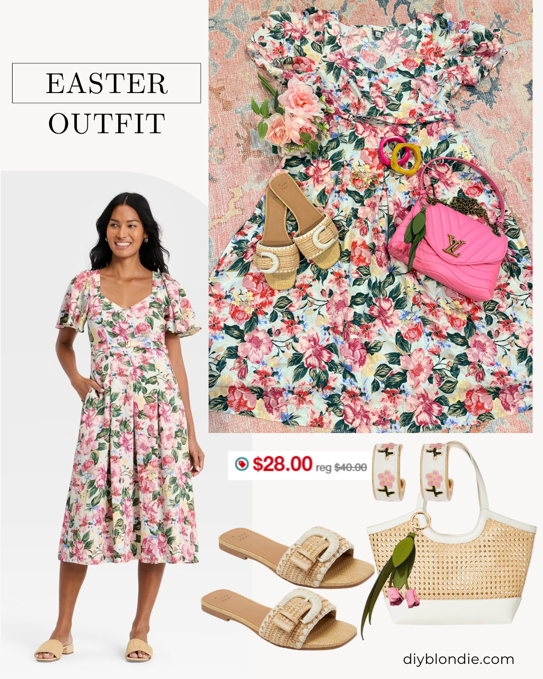 The prettiest Easter outfit 🌸🤍

This floral dress is so flattering and easy to wear, and I love how you can dress it up or keep it casual with sandals. Perfect for Easter, spring events, or Sunday brunch 💕

Even better—Target offers sizes XS–4X, and this one is currently on sale 🙌

Linking everything + similar pieces to recreate this look ✨ 

 #LTKOver40 #LTKMidsize #LTKTall