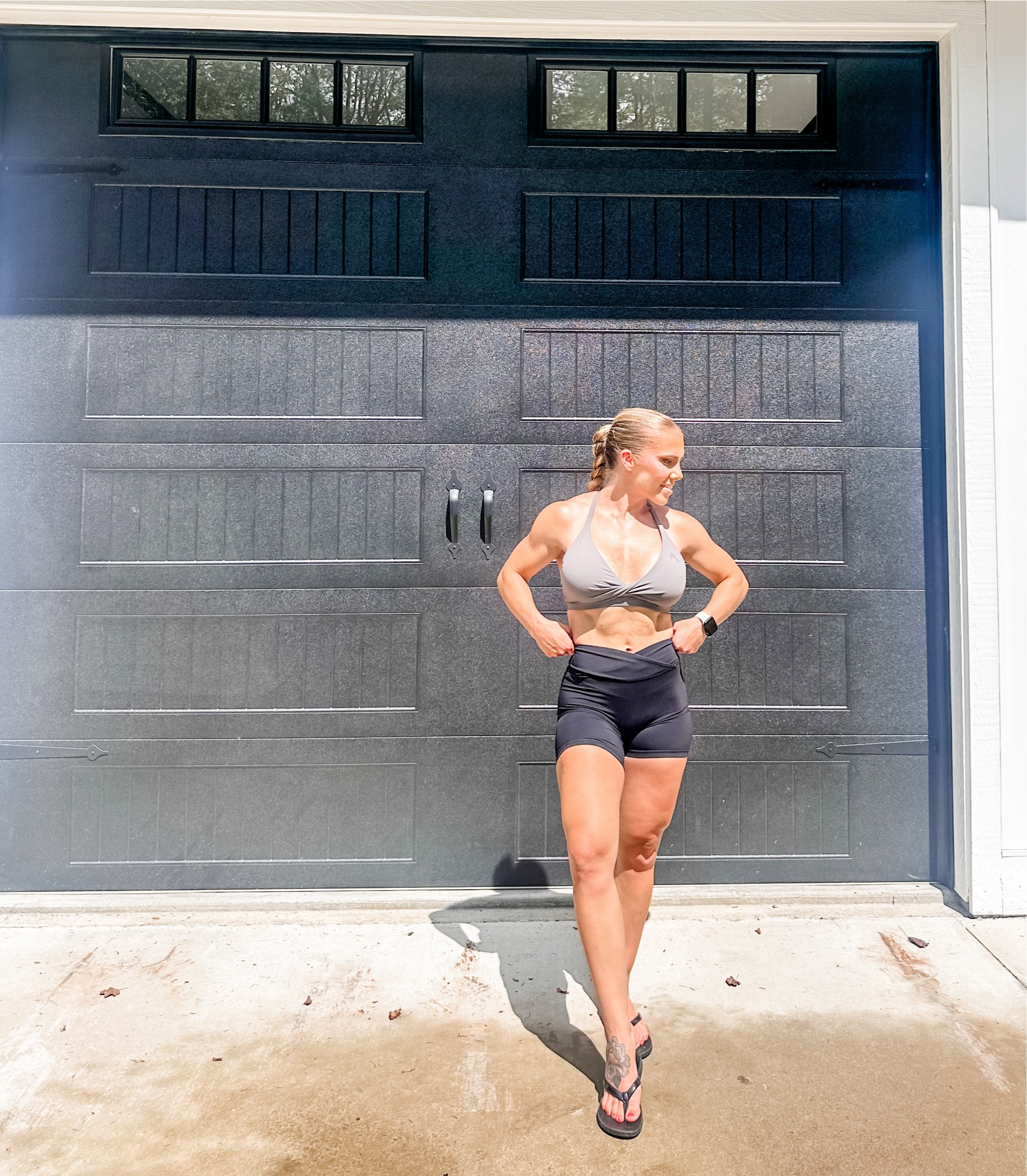 Oner active has my heart! You know you found a good set when they don’t budge for an entire 40 min AMRAP at CrossFit 💪🏻 Wearing a medium in the bra and a small in the shorts. 

#LTKStyleTip #LTKActive #LTKPetite