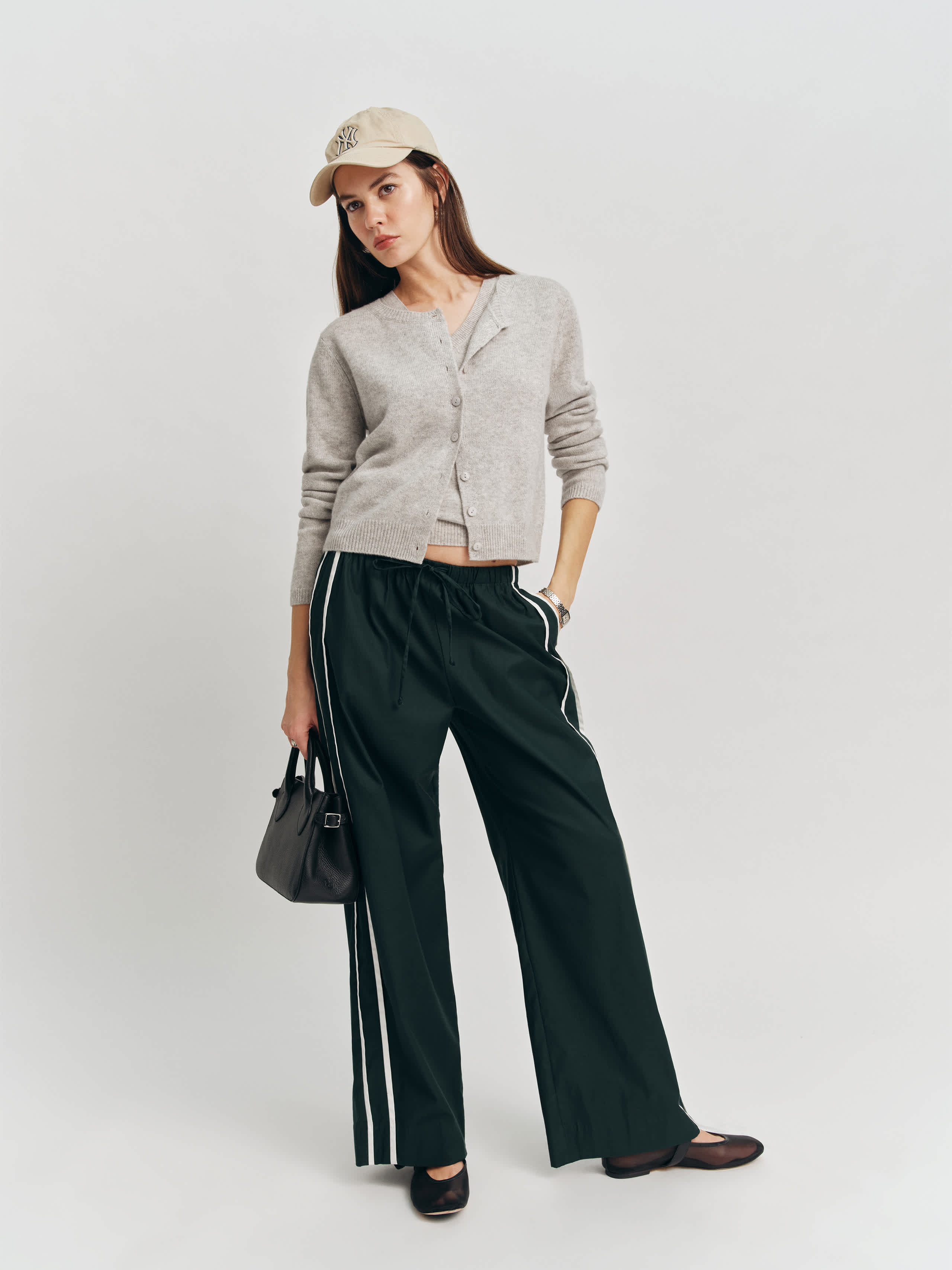 Clara Cashmere Crew Cardigan | Reformation (Global)