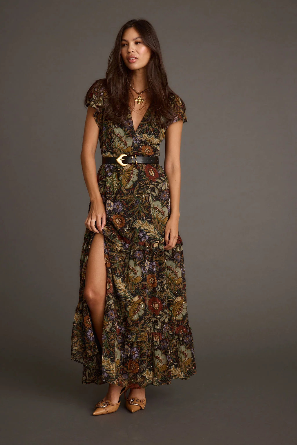 Sundance Floral Paisley Maxi Dress | 12th Tribe