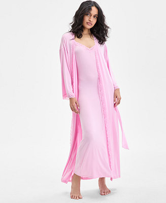I.N.C. International Concepts Women's Lace-Trim Robe, Exclusively at Macy's - Macy's | Macy's