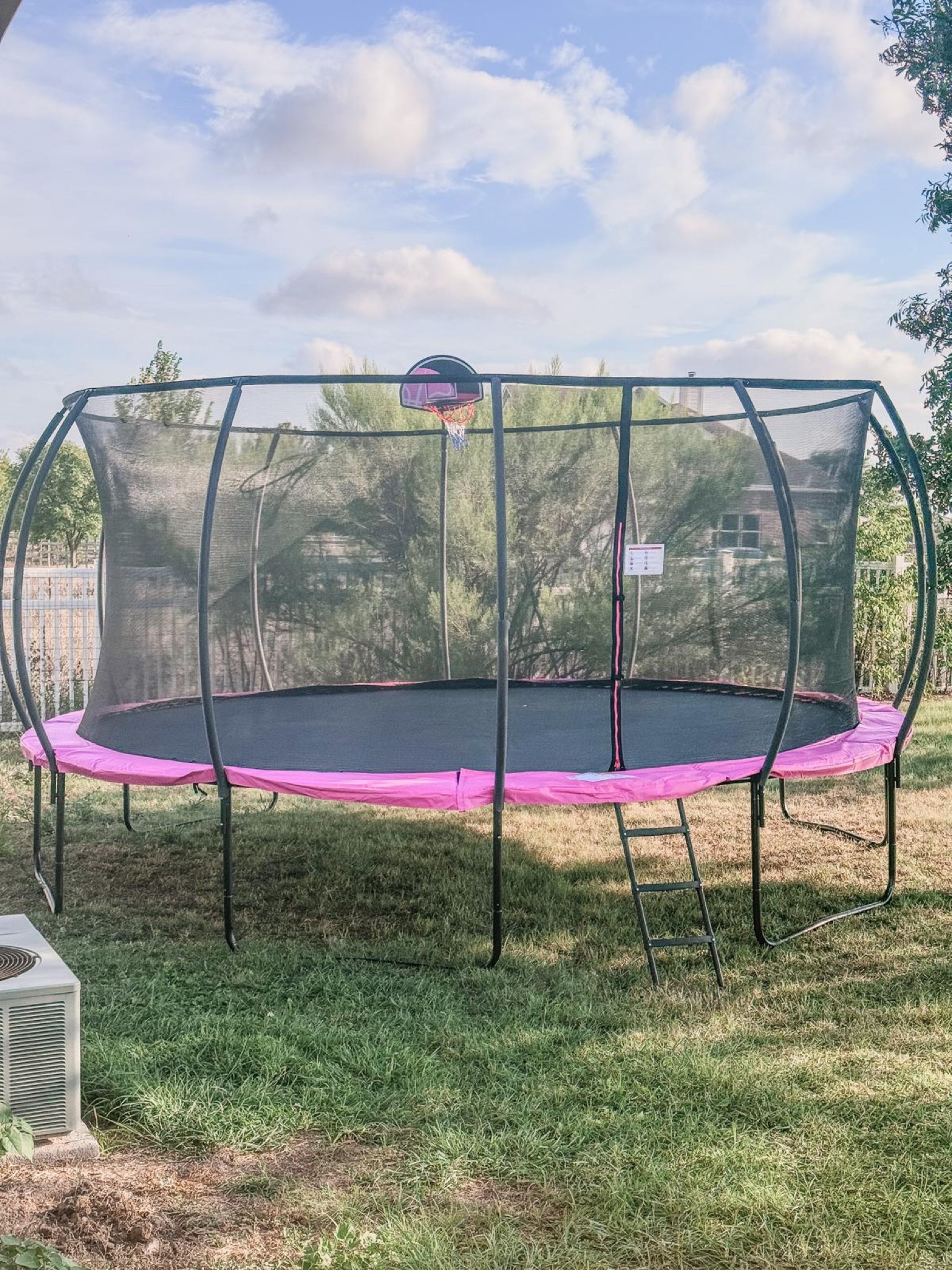 We recently added an exciting new feature to our backyard that Iris absolutely loves: a top-of-the-line trampoline! 

It’s not just any trampoline—it’s a sturdy, galvanized one with a built-in basketball hoop. 

She’s loving the challenge of shooting hoops while bouncing, and the included ball and storage bag keep things neat. 🏀 

With its safety netting, UV protection, and stability-enhancing balance rod, it’s the perfect addition for endless fun and active play.



#LTKHome #LTKKids #LTKFamily