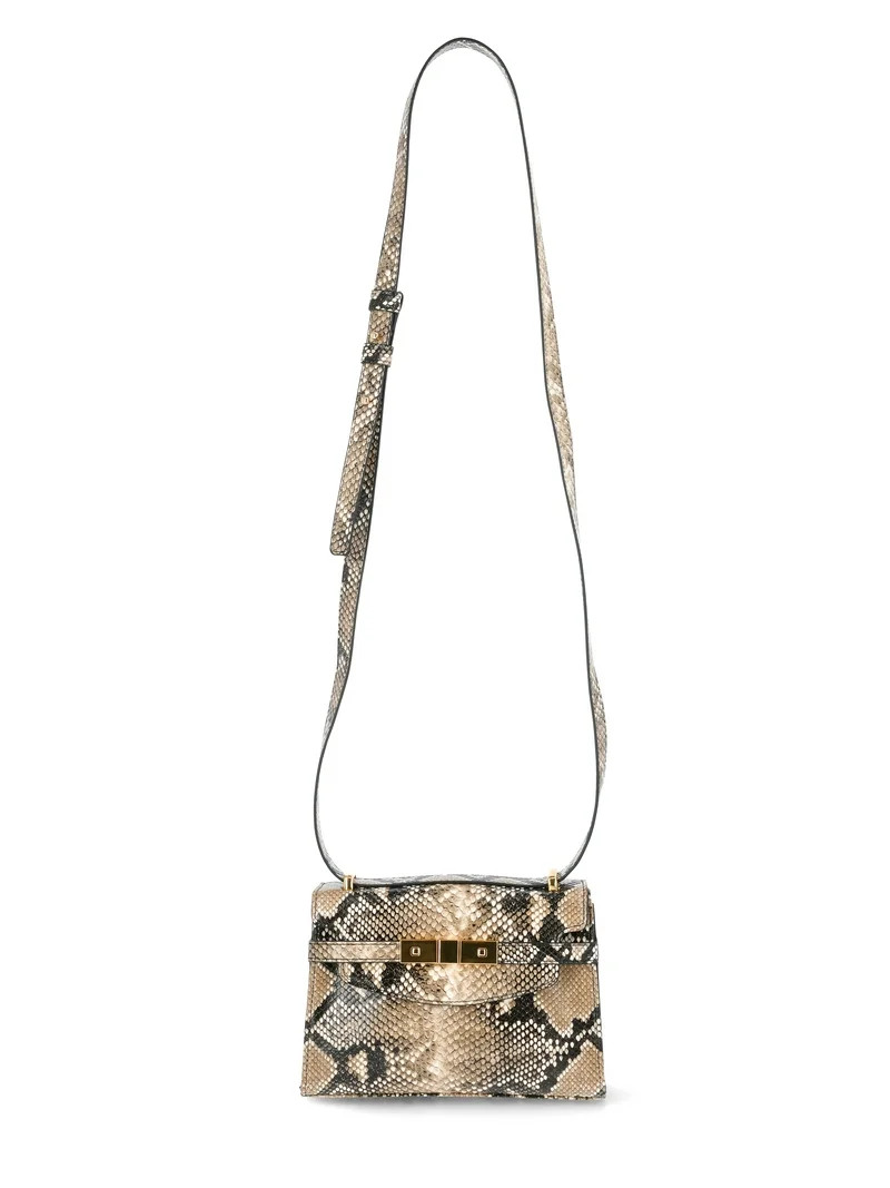 Time and Tru Women's Rosa Belted Crossbody Bag, Snake | Walmart (US)