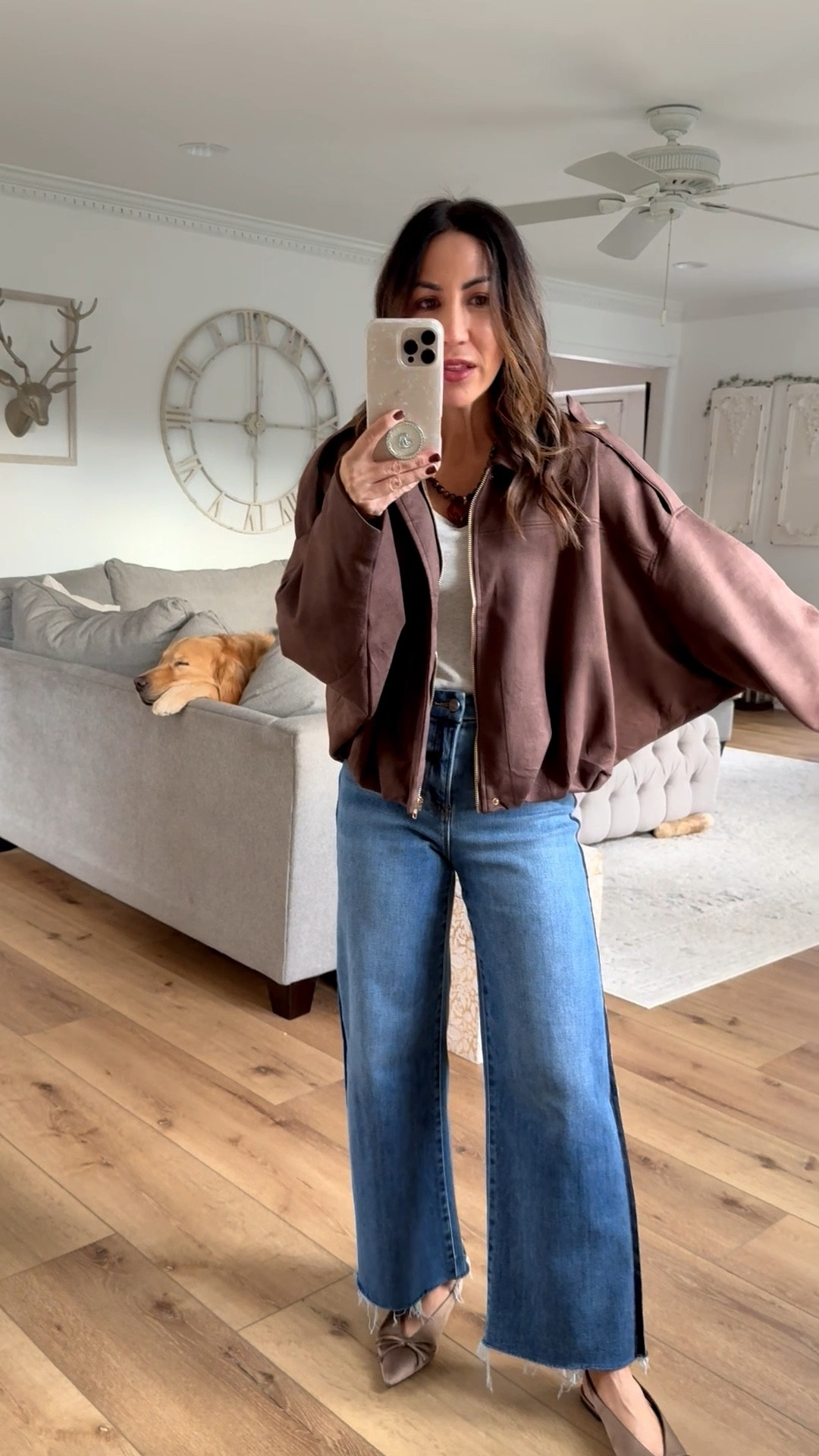 Small jacket, jeans 25, shoe size down

#LTKSaleAlert #LTKFindsUnder50 #LTKFindsUnder100