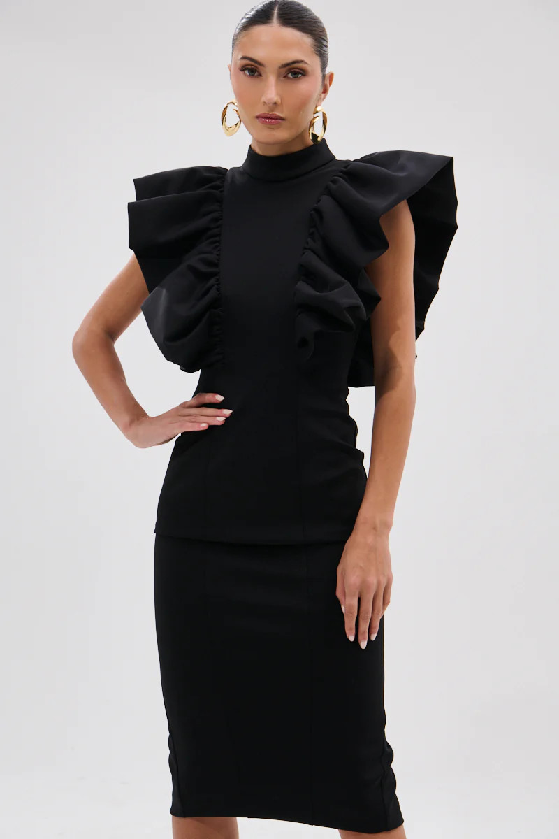 TRUTH BE TOLD MIDI DRESS | AKIRA