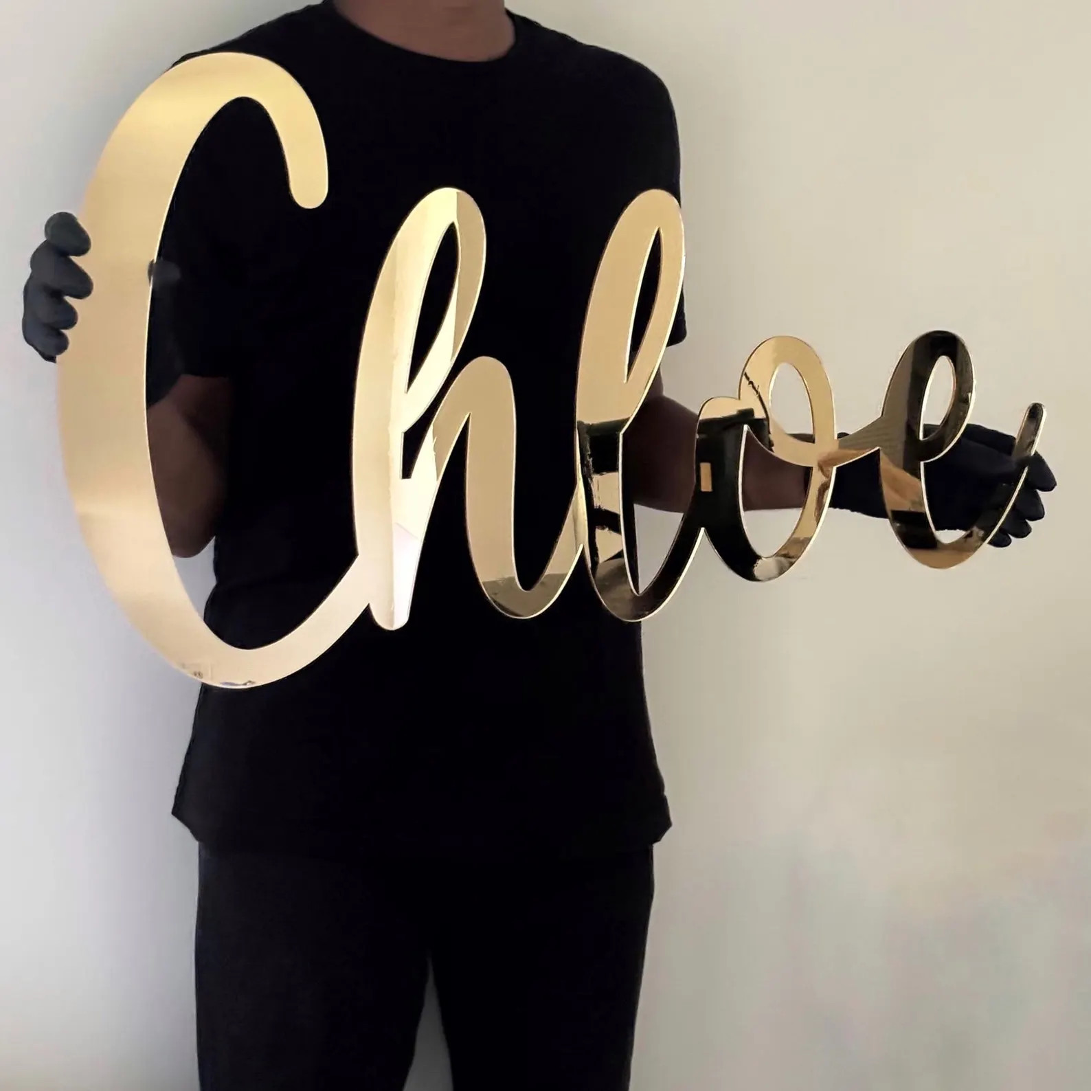 Personalized Gold Acrylic Name Sign: Nursery Decor | Etsy (Global)