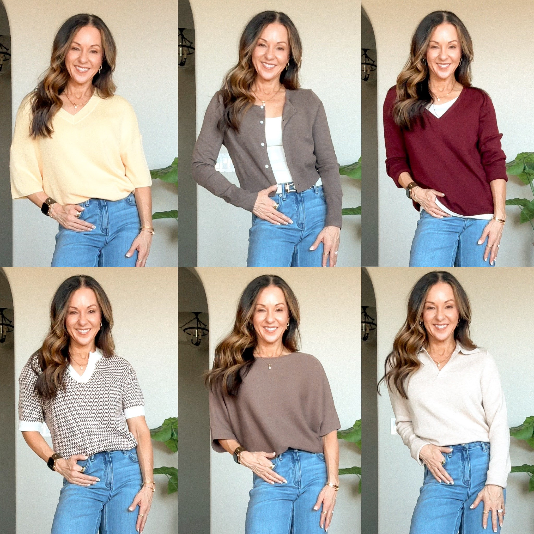 Sale Alert!🚨 
6 Designer quality sweaters on Amazon perfect for the fall transition. They are super comfy and versatile. wool blend with anti-piling fibers and 100% cotton options. Wearing the smallest size in all. I'm 5'1", 107lbs. #FallFashion

#LTKOver40 #LTKSaleAlert #LTKPetite