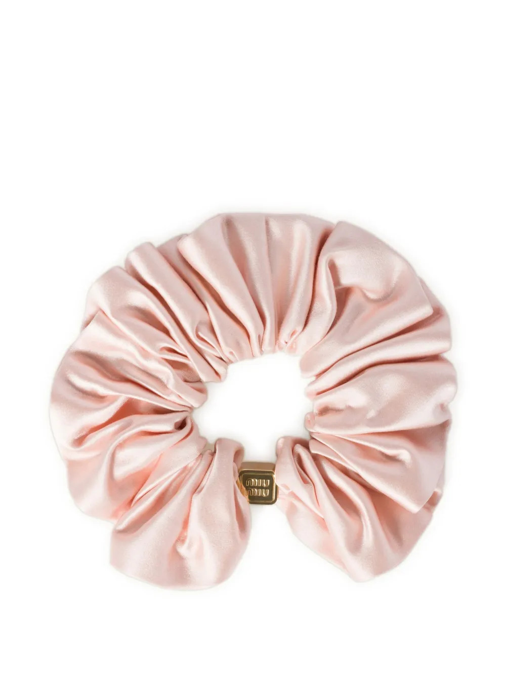 Miu Miu Satin Scrunchie | Pink | FARFETCH | Farfetch Global