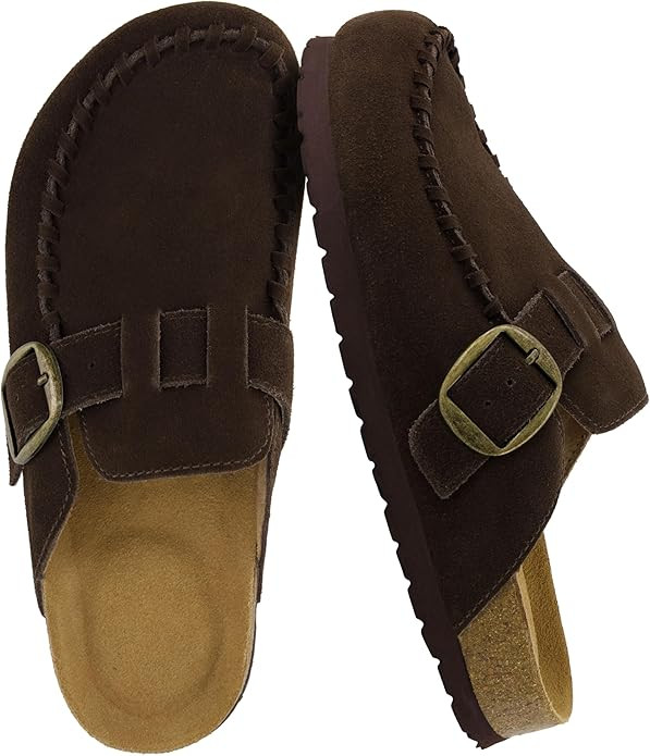 CUSHIONAIRE Canoe Genuine Suede Clogs for Women Footwear with Moc Toe Design – Casual Slip On W... | Amazon (US)