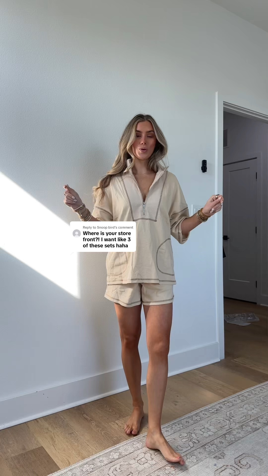 Amazon size small Gozoloma Women's Summer 2 Piece Outfits Contrast Stitching Matching Set- Half-Zip Short Sleeves Top & Shorts with Pockets

#LTKootd #LTKSaleAlert #LTKdayinmylife