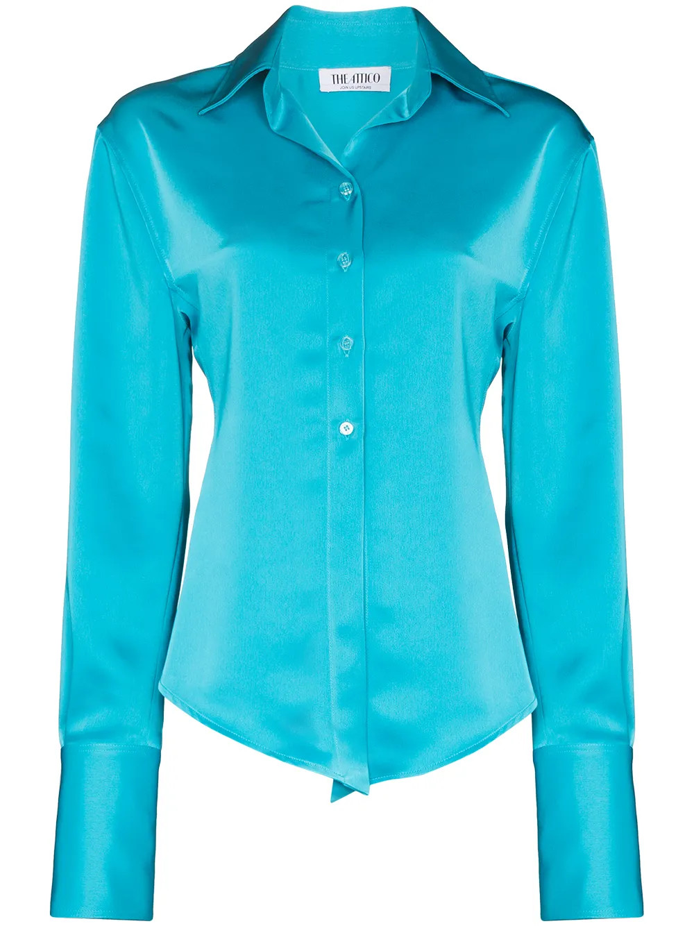 The Attico Lily long-sleeve Shirt - Farfetch | Farfetch Global