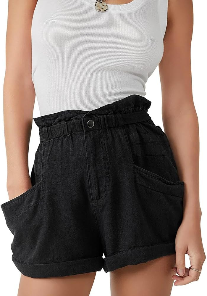 Free People Women's Topanga Cuff Shorts | Amazon (US)