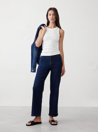 Ribbed Racer Tank | Banana Republic Factory