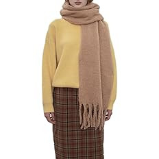 OUNIYA (Premium) Large Chunky Scarf Colorful Cashmere Feel Oversized Scarves Blanket Soft Big Woo... | Amazon (US)
