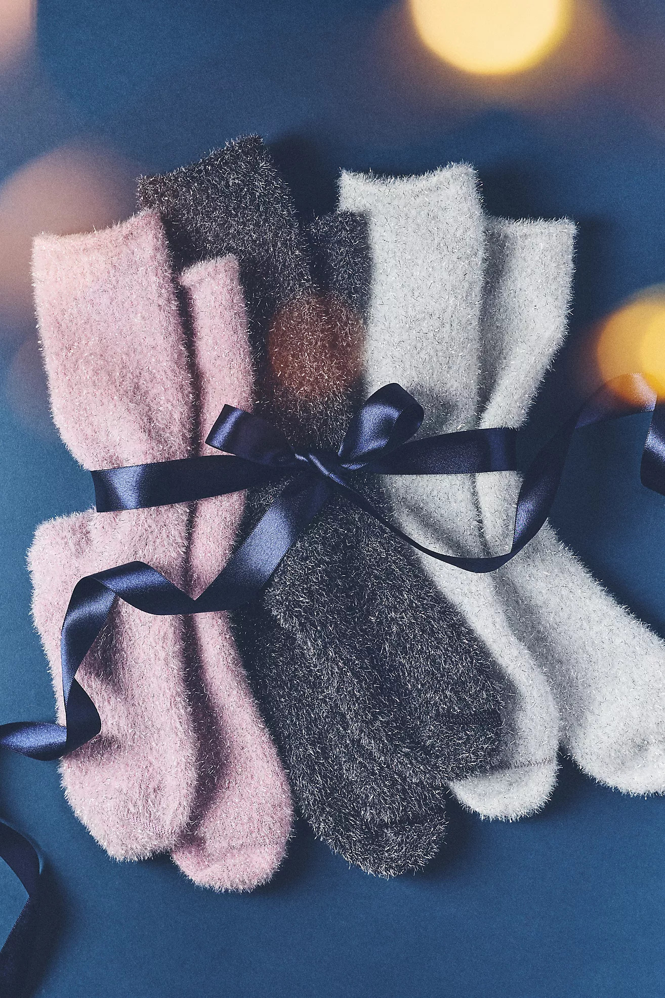 Bombas Sparkle Fuzzy Calf Socks | Anthropologie (US)