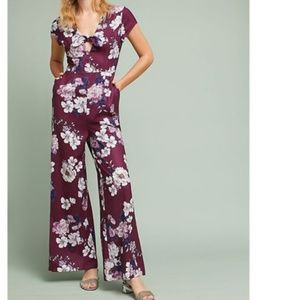 NWT Anthropologie Yumi Kim Floral Cutout Jumpsuit | Poshmark