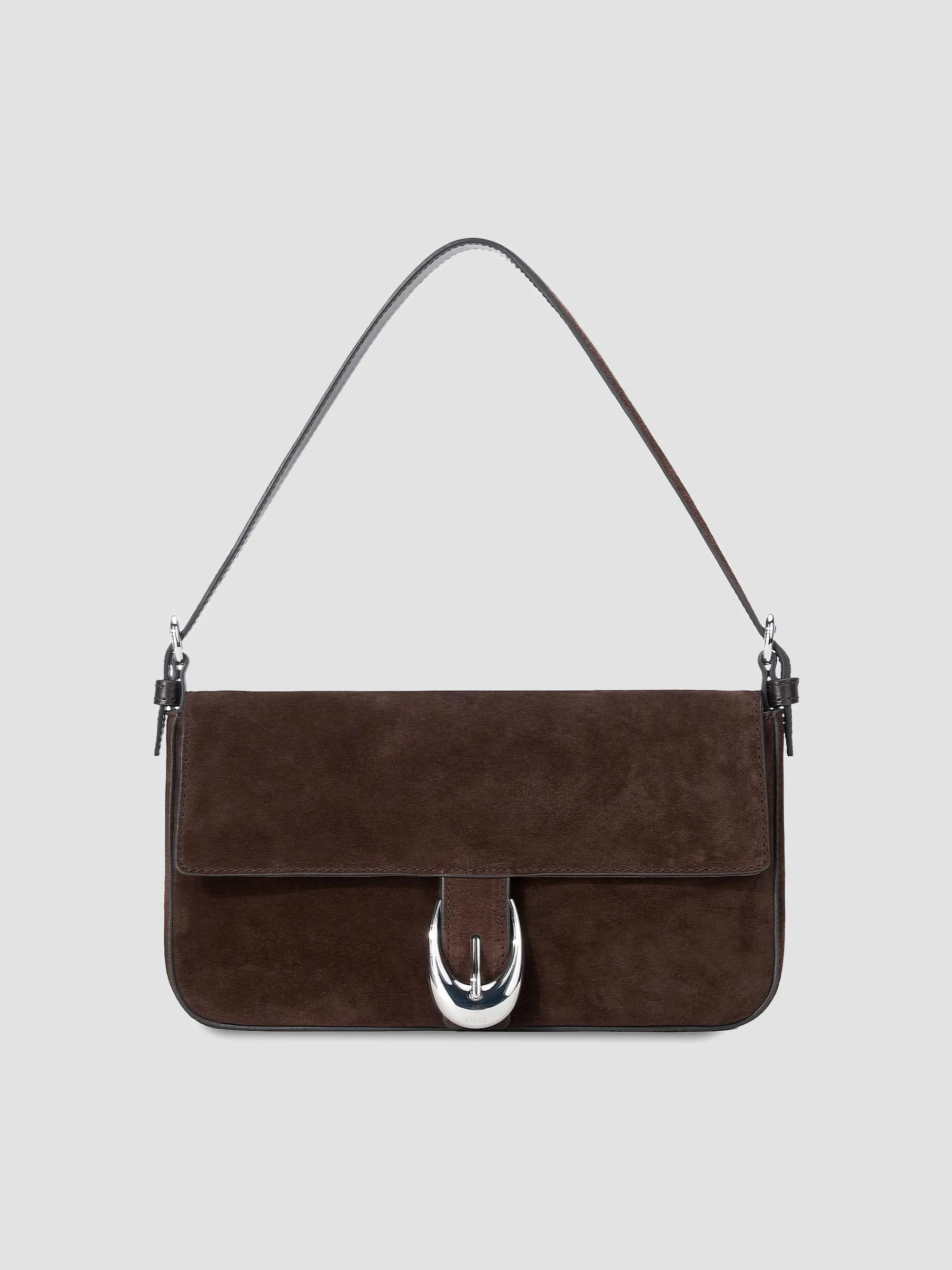 STAUD Harlow Suede Shoulder Bag | Saks Fifth Avenue | Saks Fifth Avenue