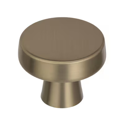 Amerock Blackrock 1-5/16-in Golden Champagne Round Transitional Cabinet Knob Lowes.com | Lowe's