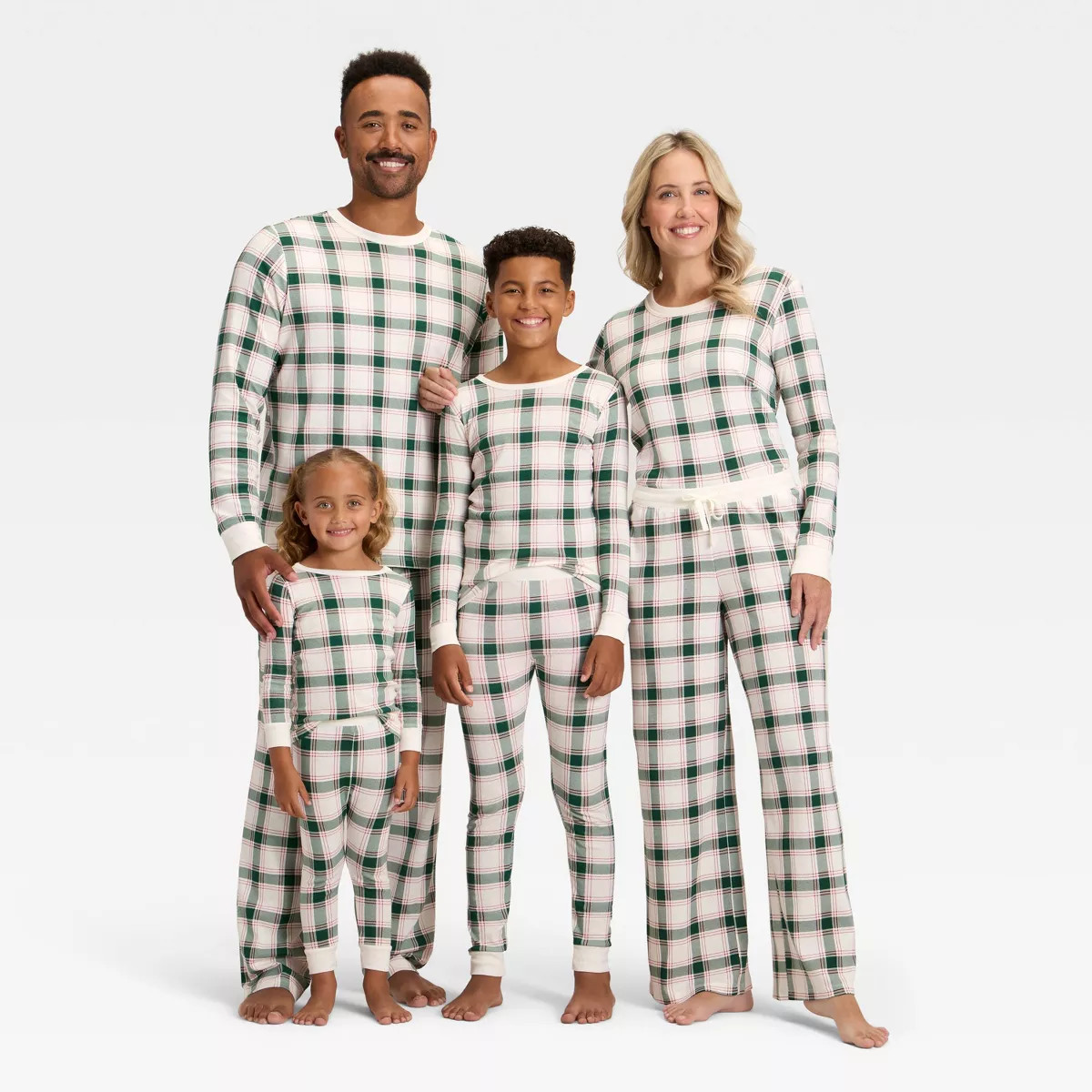 Women's Plaid Ribbed Holiday Matching Family Pajama Pants - Wondershop™ Cream | Target