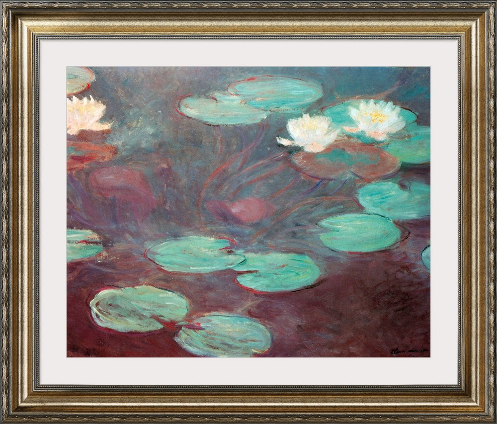 Water lilies (or Nympheas), by Claude Monet, 1906. National Gallery, Modern Art, Rome Wall Art | Great Big Canvas - Dynamic
