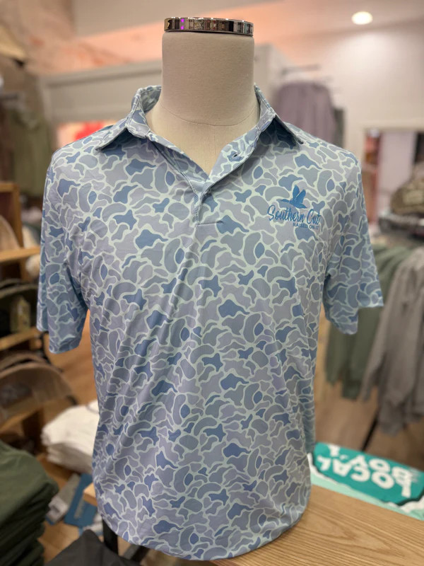 Southern Cut Performance Polo - Coastal Camo | Tennessee Jane