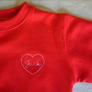 Personalized Valentines Sweatshirt Heart Name Sweatshirt Toddler Sweatshirt - Etsy | Etsy (US)