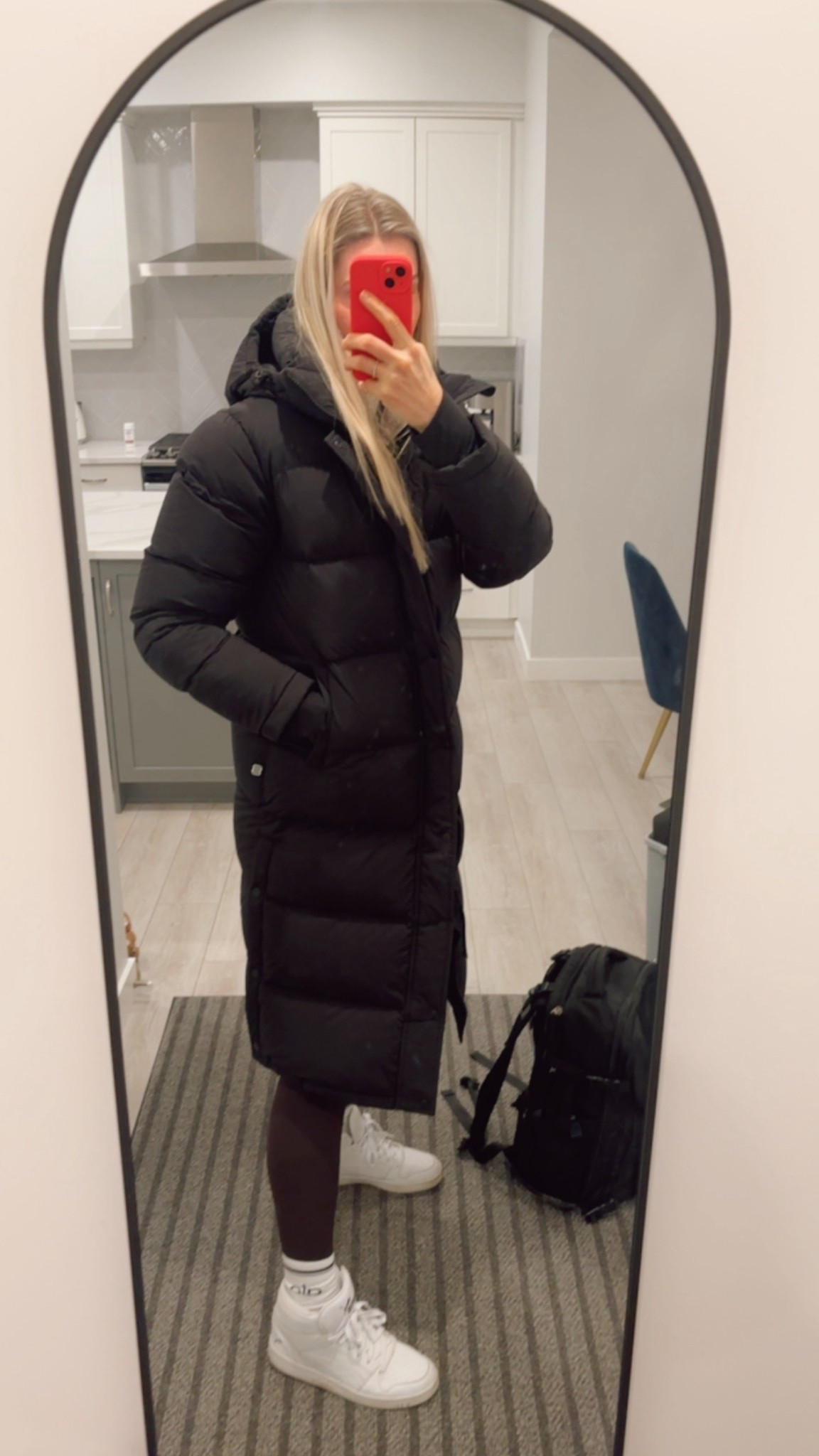 Things I wear to not be cold in the winter. Lululemon, Aritzia, and shoe company  