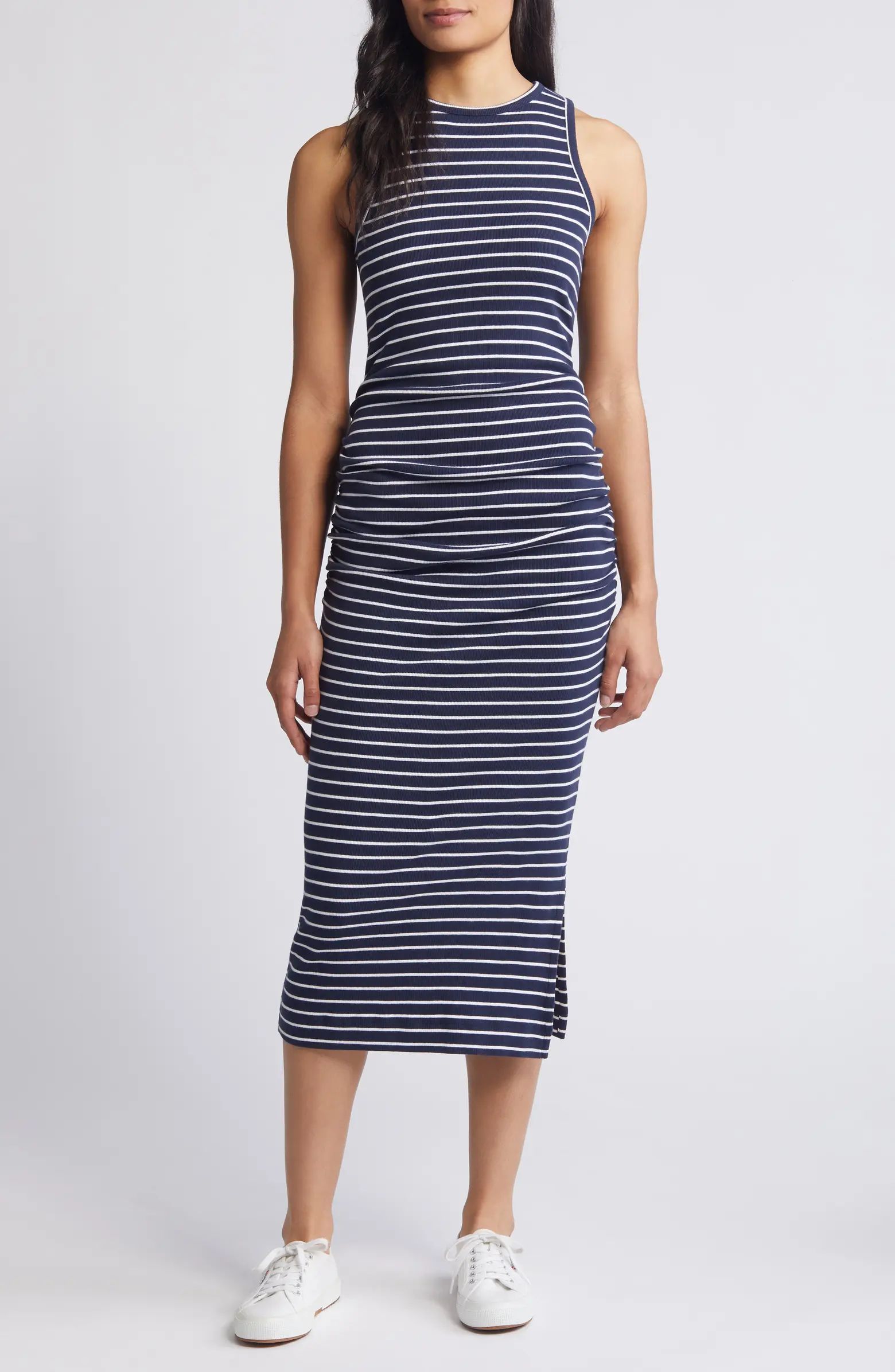 Ruched Tank Midi Dress | Nordstrom