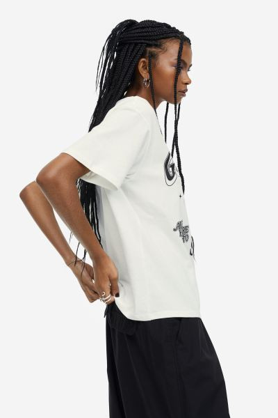 Oversized printed T-shirt | H&M (UK, MY, IN, SG, PH, TW, HK)