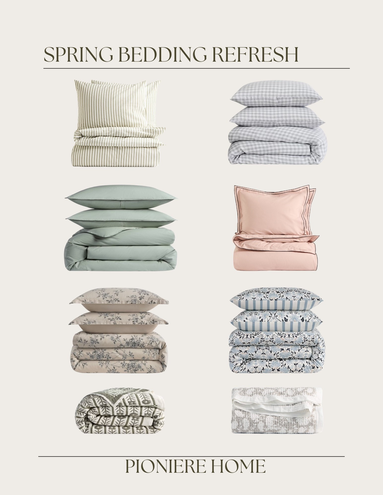 Spring bedding refresh. Linen bedding, quince, h & m, target, affordable bedding updates. Gingham bedding, floral bedding, spring home  

#LTKSaleAlert #LTKSeasonal #LTKHome
