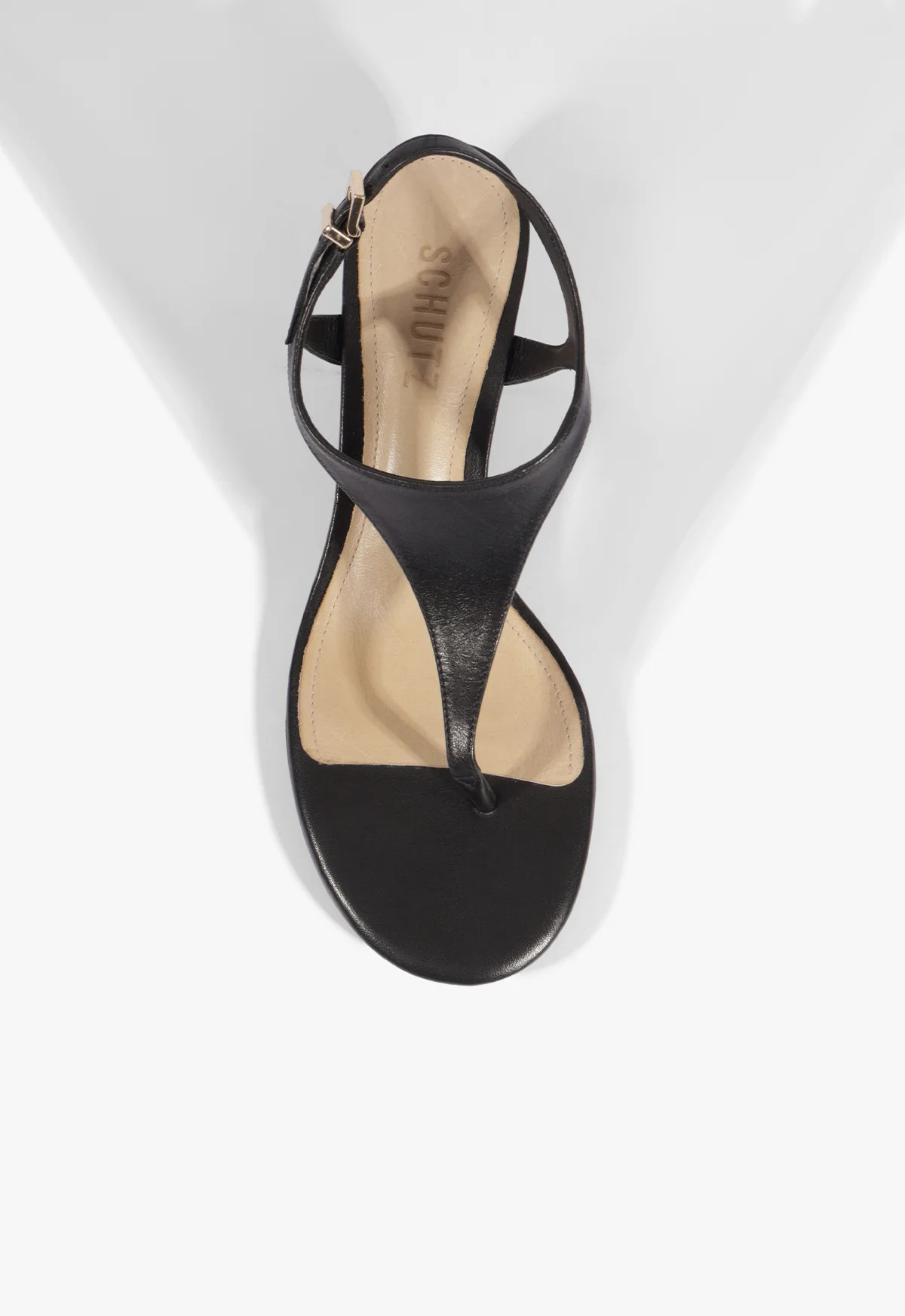 Lys Black Low Wedge Heel Sandal | Schutz (US)