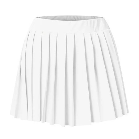 Gubotare Women S High Waist Skirt Women s Pleated Skater Skirt Basic Casual High Waisted Ruffles Fla | Walmart (US)