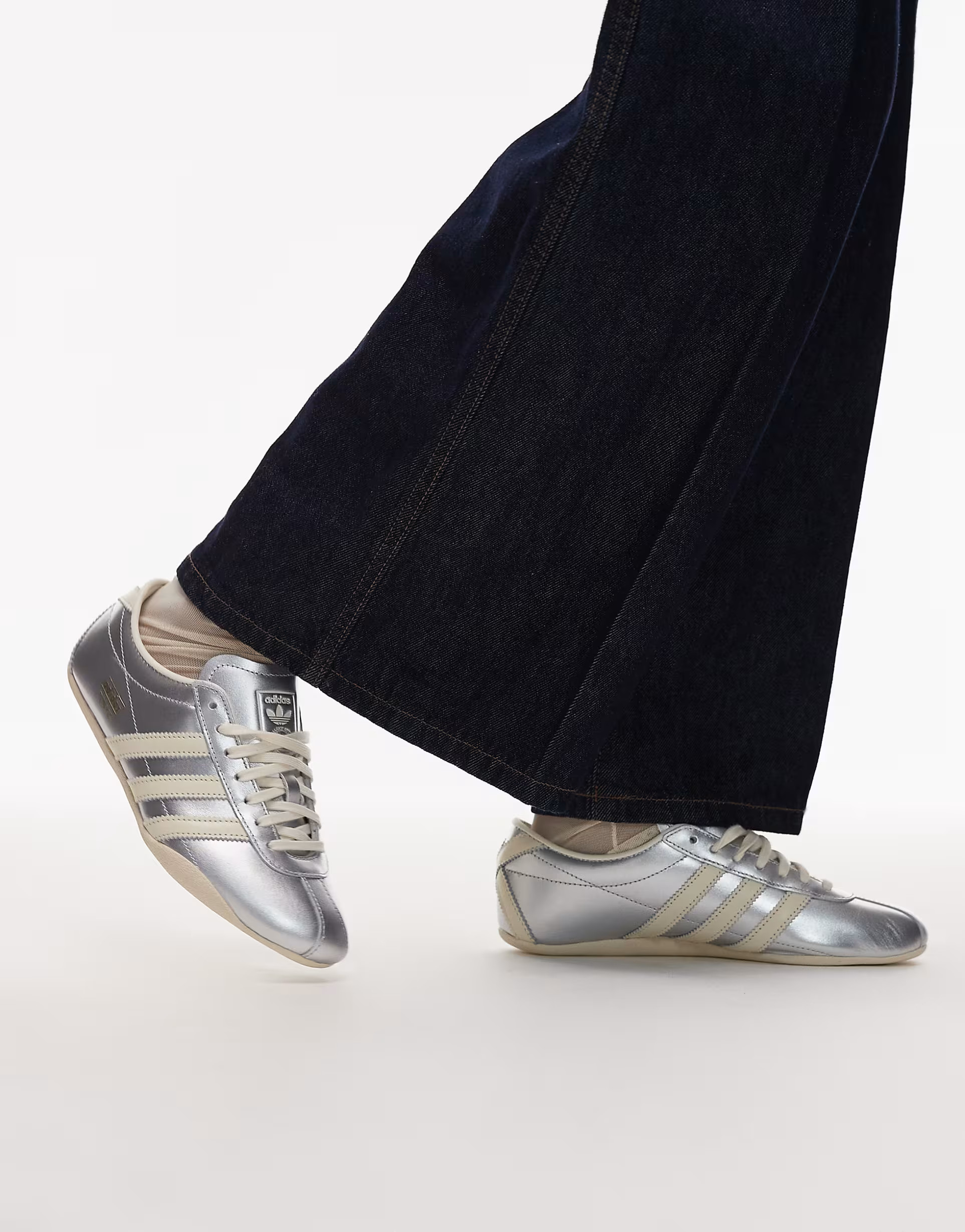 adidas Originals Tokyo trainers in metallic silver and cream | ASOS (Global)