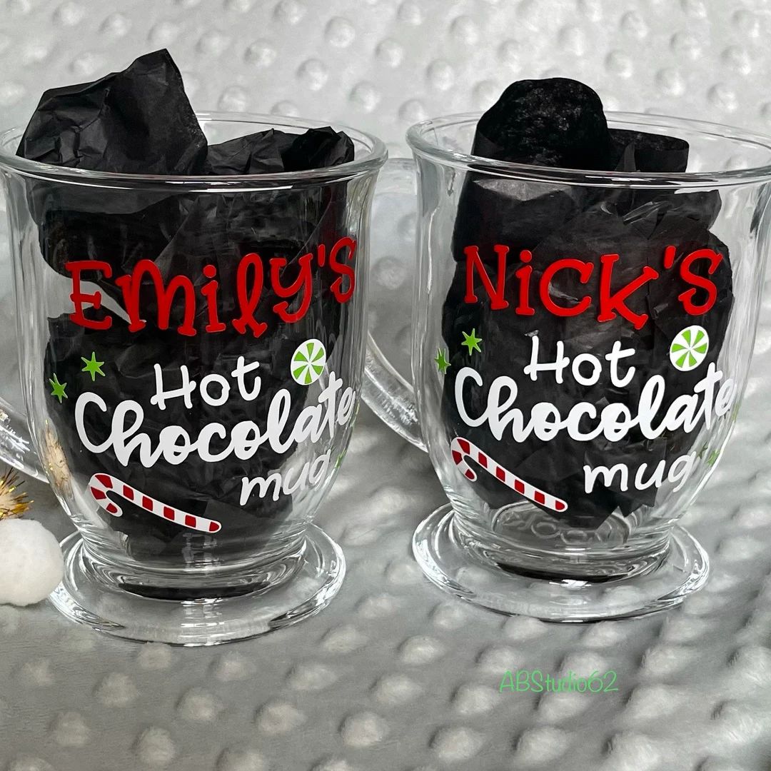 Hot Chocolate Mug Personalized Christmas Mug Hot Chocolate - Etsy | Etsy (US)