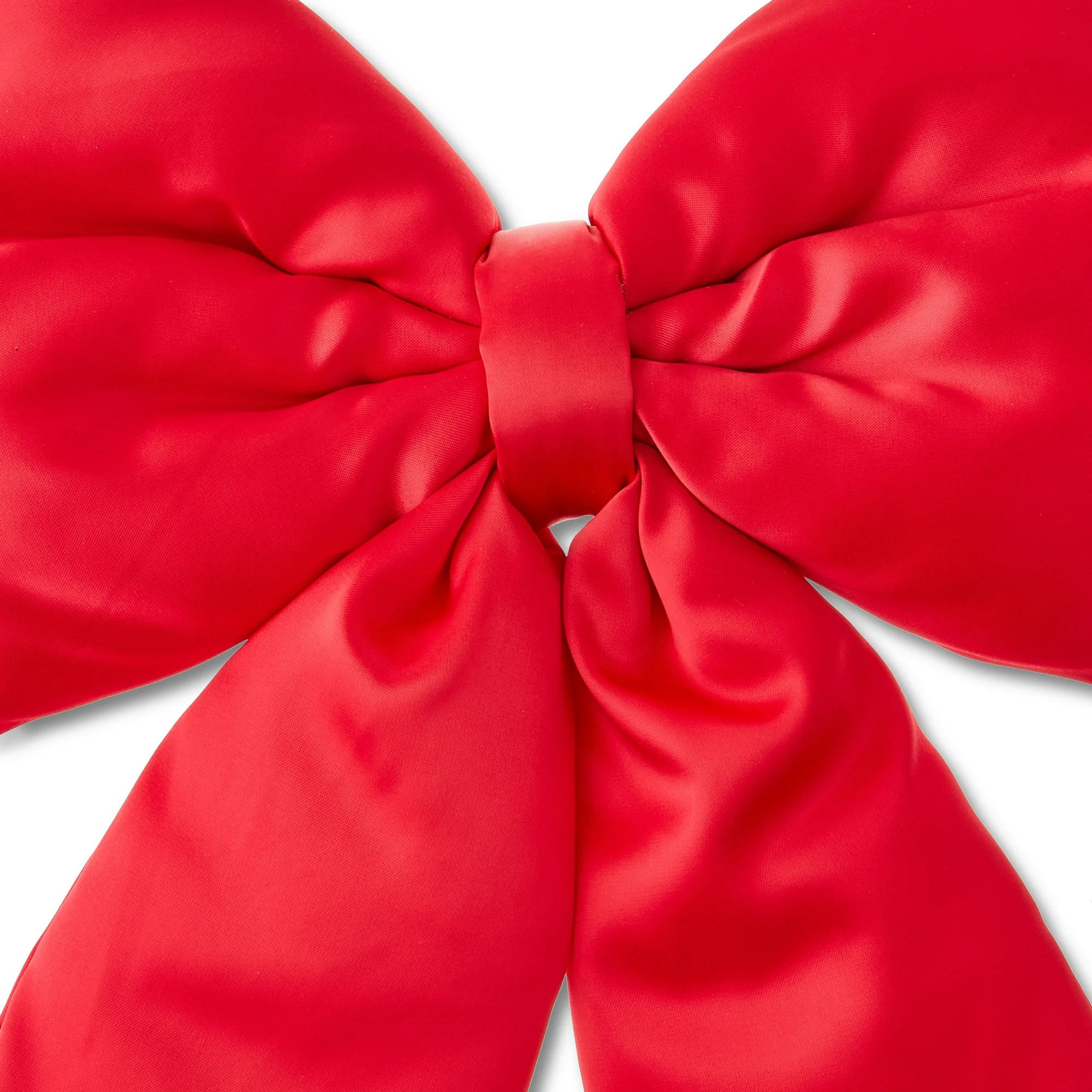 Red Satin Puffy Decorative Christmas Bow, 11", by Holiday Time - Walmart.com | Walmart (US)