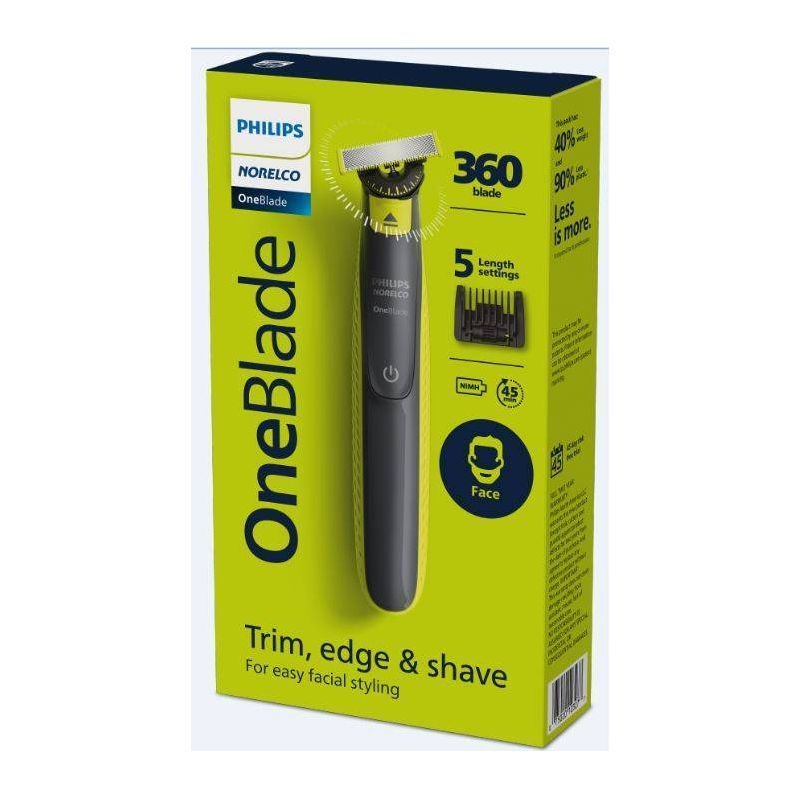 Philips Norelco OneBlade 360 Face Rechargeable Men's Electric Shaver and Trimmer - QP2724/70 | Target