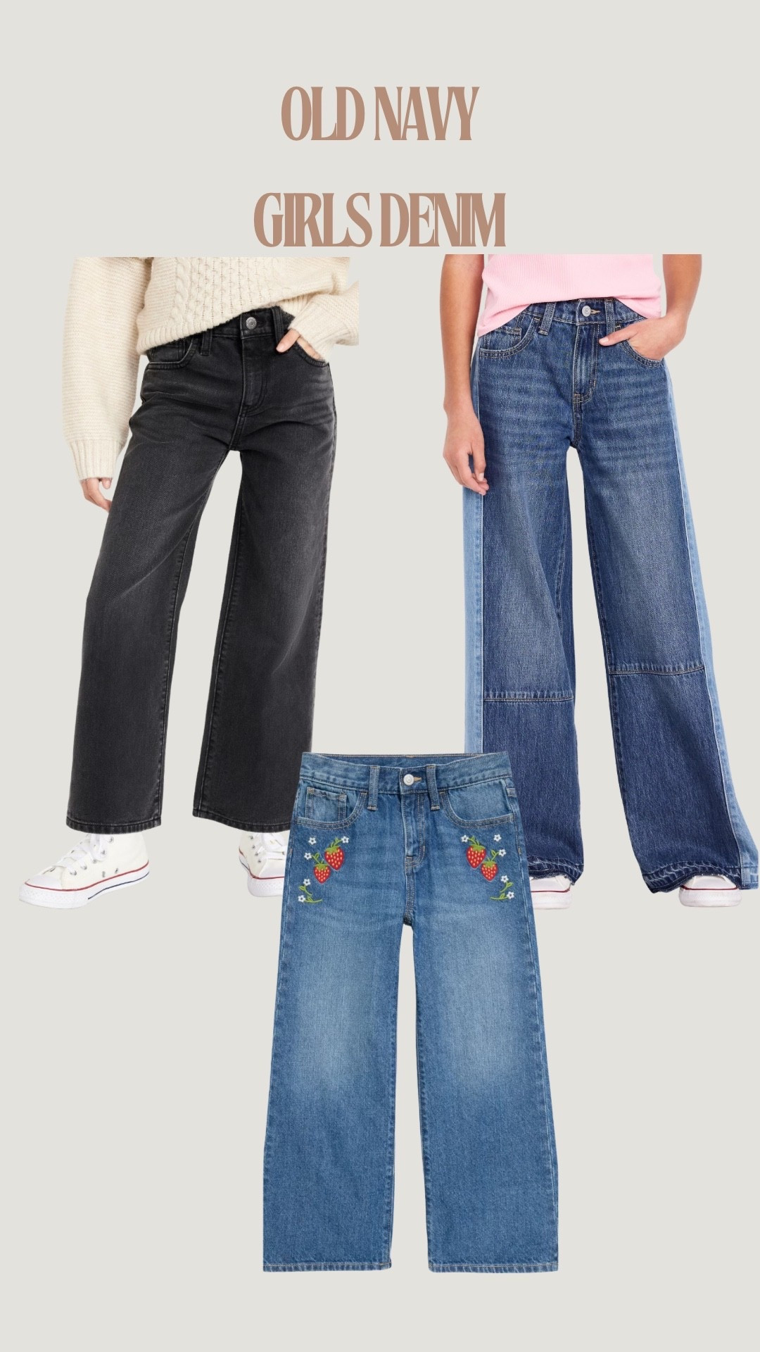 Old navy denim for girls