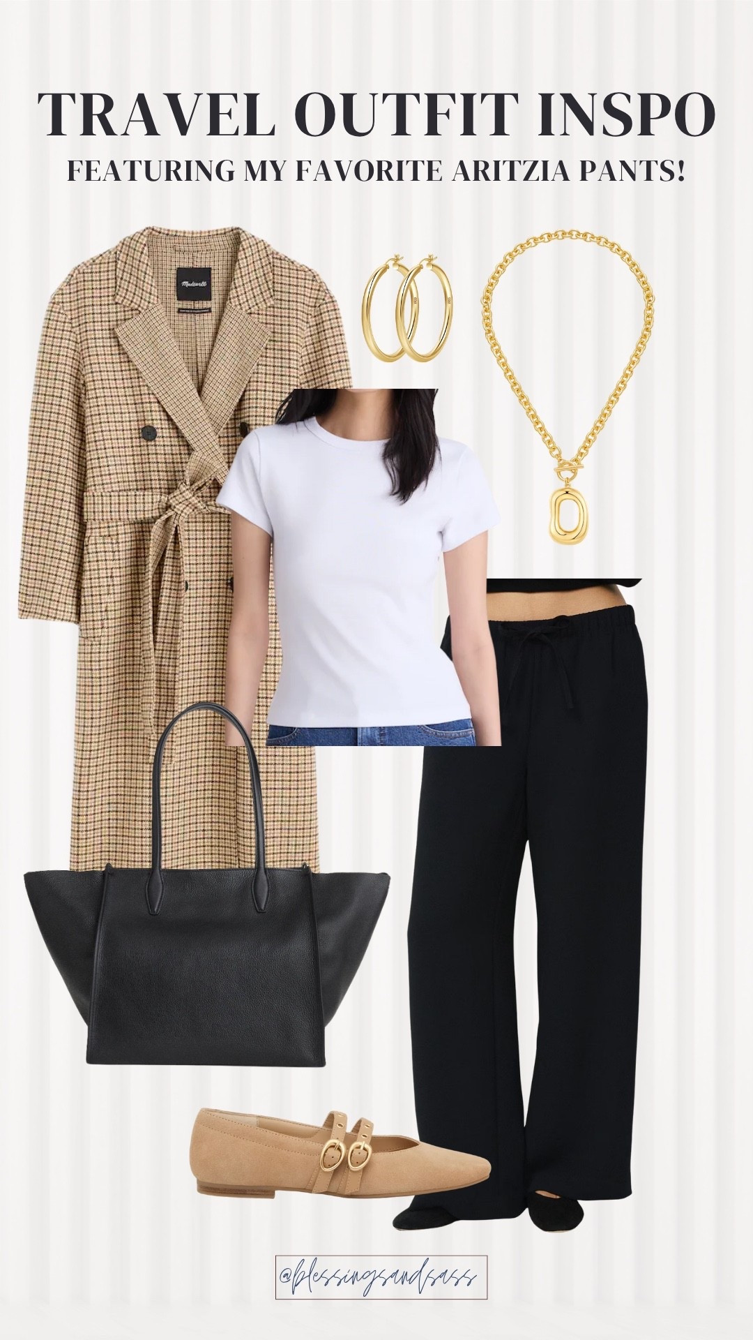 A simple and chic travel outfit featuring my favorite Aritzia pants! Just add a classic coat, comfortable flats and a roomy tote for a day of exploring.✨

Aritzia pants, travel outfit, European style, fall outfit idea, women’s fashion, comfortable travel look

#LTKootd #LTKTravel #LTKSeasonal