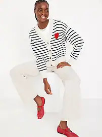 SoSoft Valentine Print Cardigan Sweater | Old Navy (US)