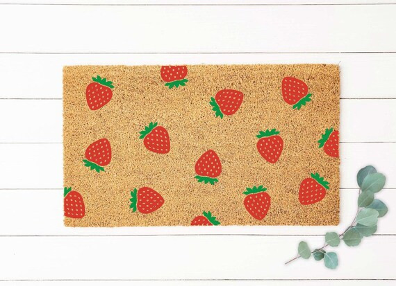 Strawberry Doormat Summer Doormat Spring Doormat Farmhouse | Etsy | Etsy (US)